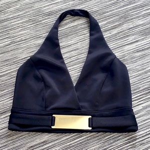 Bebe Halter Crop Top